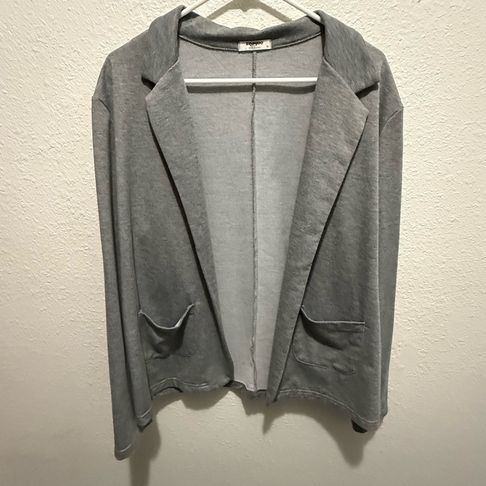 Zeagoo Gray Blazer